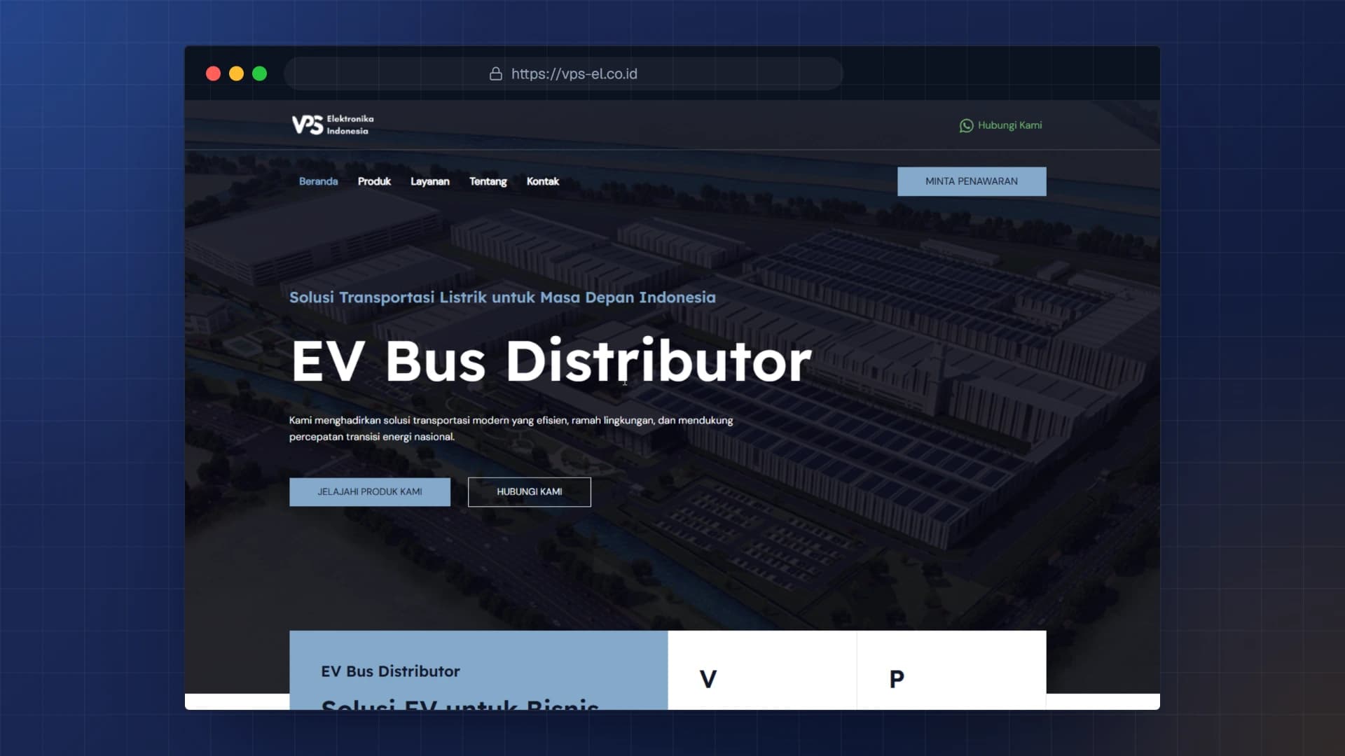 VPS Elektronika – Website Distributor EV Bus