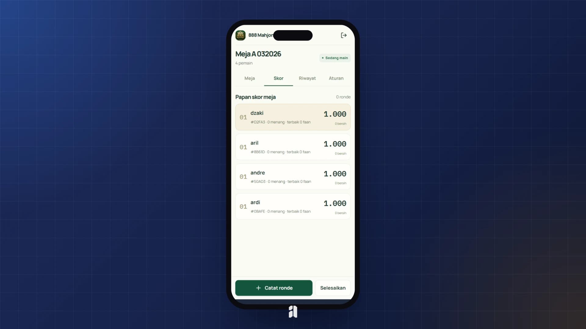 888 Mahjong Scoring Platform screenshot 5