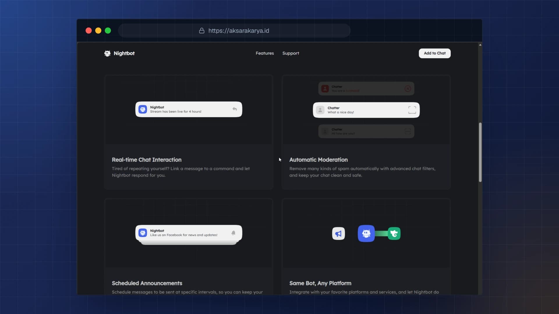 Sistem Loyalitas & Keterlibatan Real-Time dengan Bot Chat Streaming screenshot 2