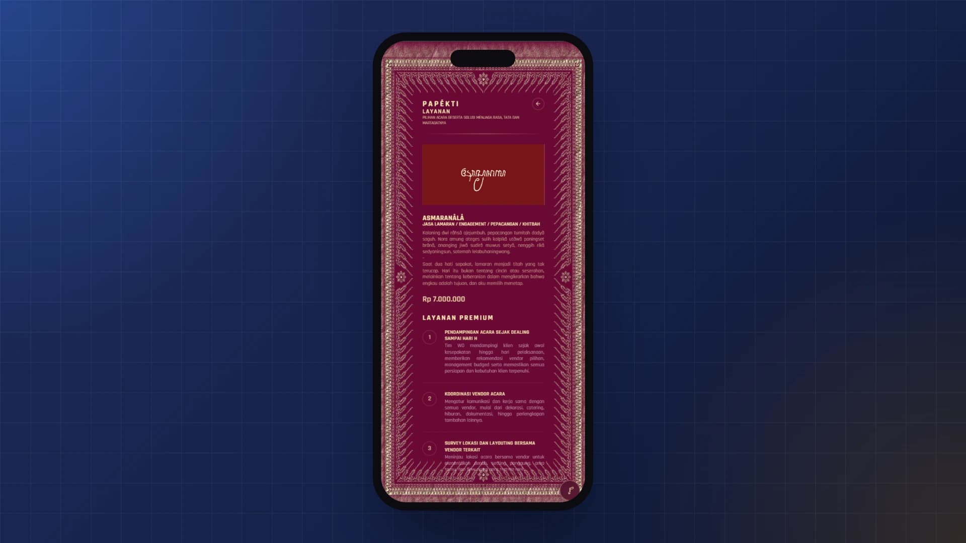 Truntum – Javanese Wedding Service Platform screenshot 3