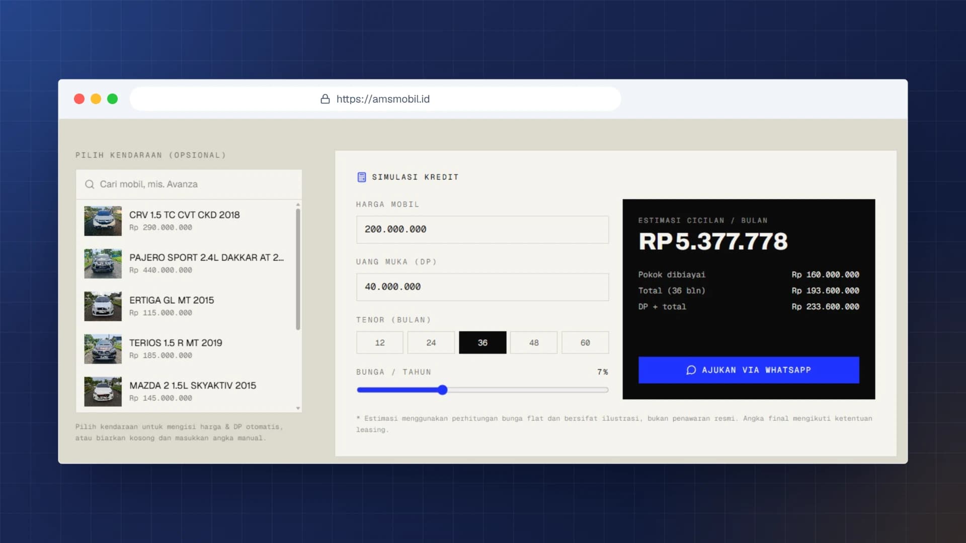 AMS Mobil Karawang screenshot 2