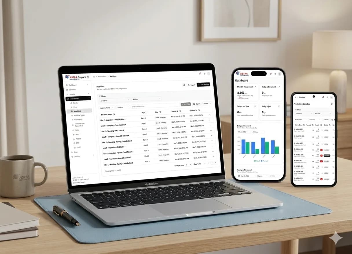 Sistem Manajemen Data Induk & Andon
