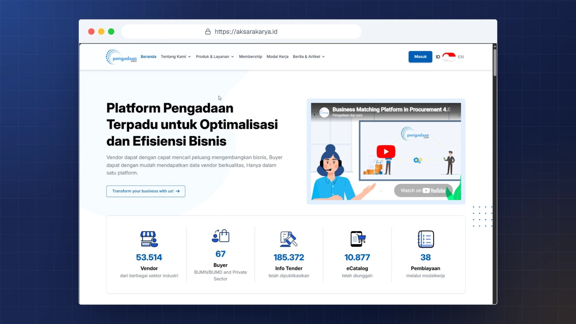 Sistem Pengadaan Perbankan