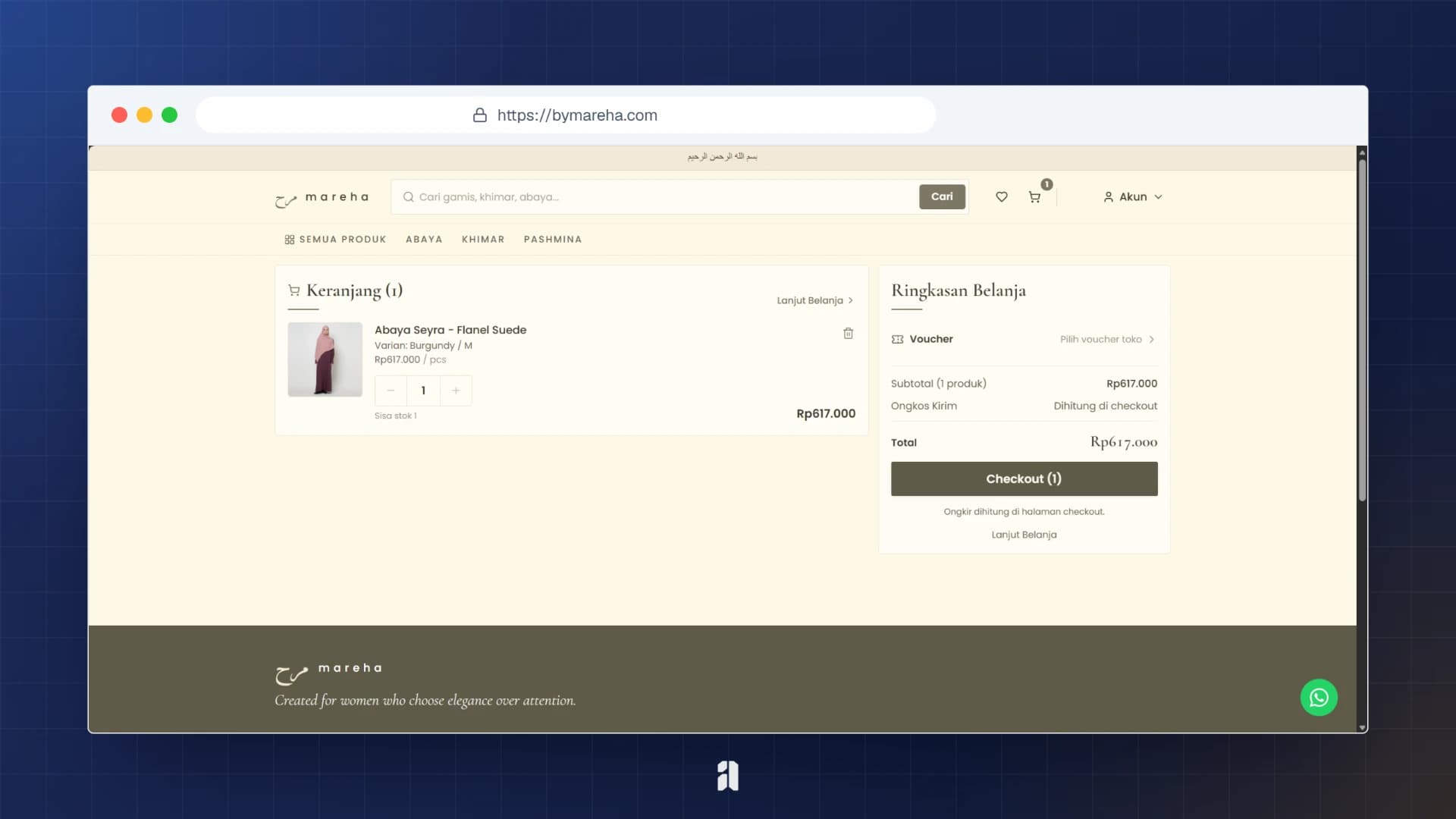 MAREHA Modest Fashion E-commerce screenshot 4